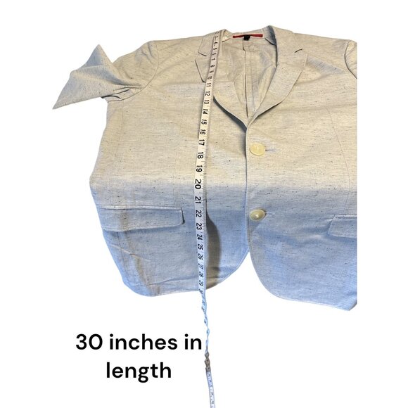 Hugo Boss Mens Light Gray Speckled Blazer Size 40 - Picture 12 of 14